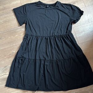 SHEIN Black Midi Dress